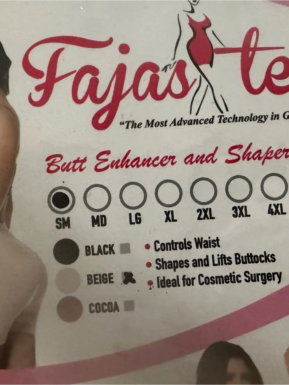 Butt Enhancer & Shaper Shorts Sm - Picture 2 of 3